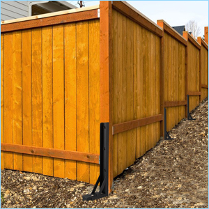 Metal Frame Heavy Duty Post Support Stake Fixer for Broken Wood Fence