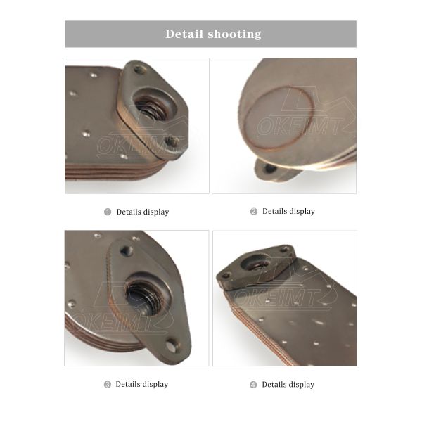 Engine Oil Cooler Core For ISUZU Excavator Oil Cooler 1-21723066-0 6HK1 6HE1 6HH1 Oil Radiator Hydraulic Oil Cooler