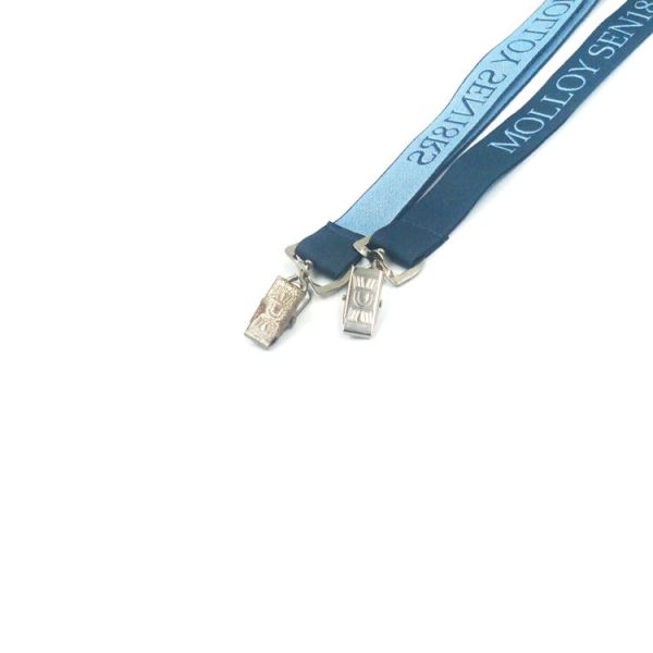 Two Tone Jacquard Badge Neck Strap , Eco - Friendly Custom Neck Lanyard