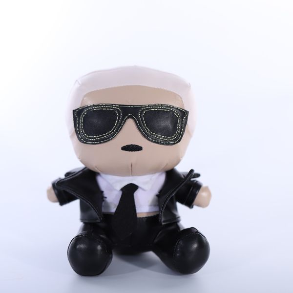 Skin Colour 25cm Doll Plush Toys Plush Cartoon Characters With Glasses