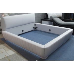 Buy cheap Pu leather padded headboard, modern design leather bed from wholesalers