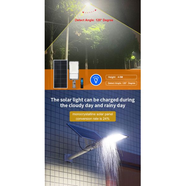 16000 Lumen Smart LED Solar Power Street Light SMD 90 Watt 200 Watt 500 Watt