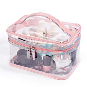 Cheap Large Capacity Clear PVC Cosmetic Bag One Compartment wholesale