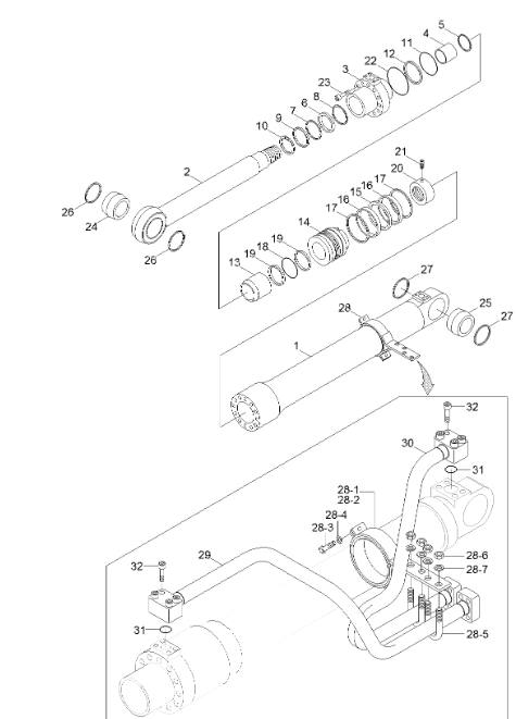 31Y1-32670 31Y132670 Seal Kit For HYUNDAI Excavator HX260L R250LC9 R250LC9A R260LC9S