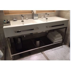 Cheap stainless steel Bathroom vanity /bathroom cabinet /HOTEL VANITY V-007 wholesale