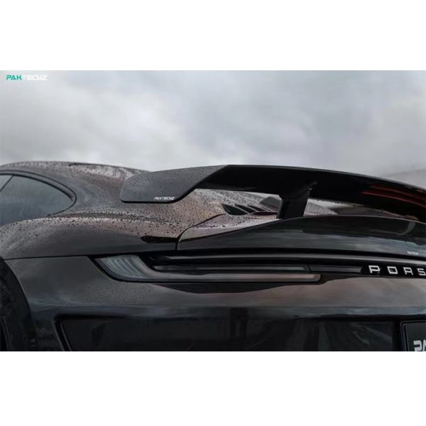 For Porsche 992 Turbo Carbon Fiber Spoiler 992 Turbo Upgrade Paktechz Style Carbon Fiber Tail Cover Spoiler