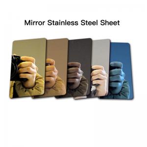 China 3.0mm Mirror Finish Stainless Steel Sheet Mirror Polished SS Plate Cut To Size on sale