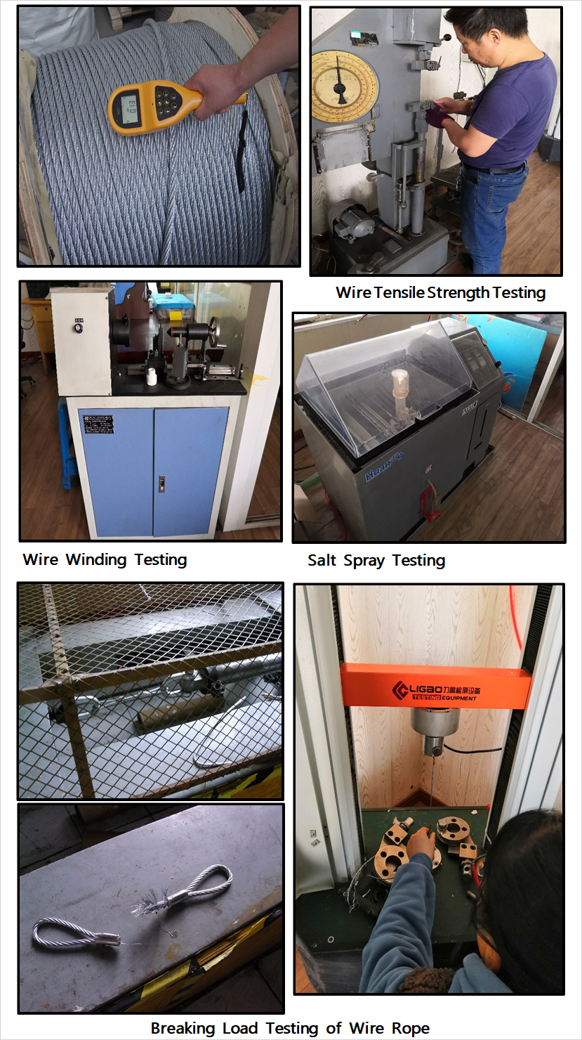 Quality control inspection of gym cables