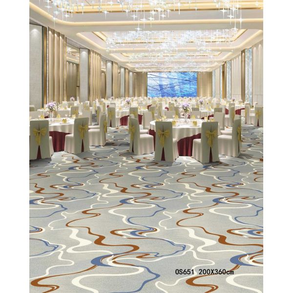 High Luxury Hotel Carpeting For Wedding Corridor Balcony Anti Slip