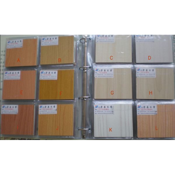 Melamine Finished Movable Partition Wall For Meeting Room, Wood Grain Color