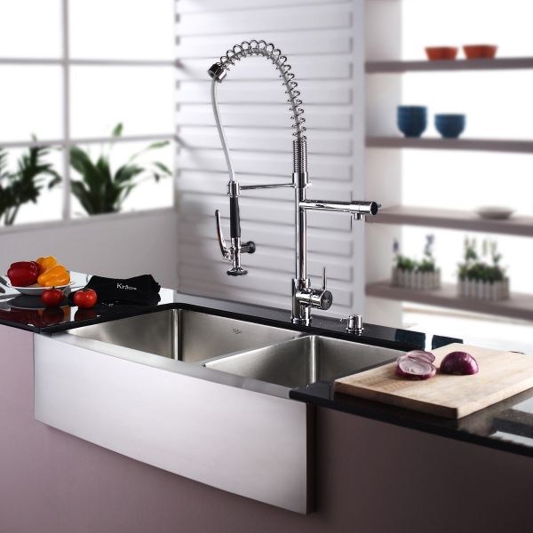 Single Bowl Apron Front Stainless Steel Kitchen Sinks Undermount Rectangular Kitchen Sink