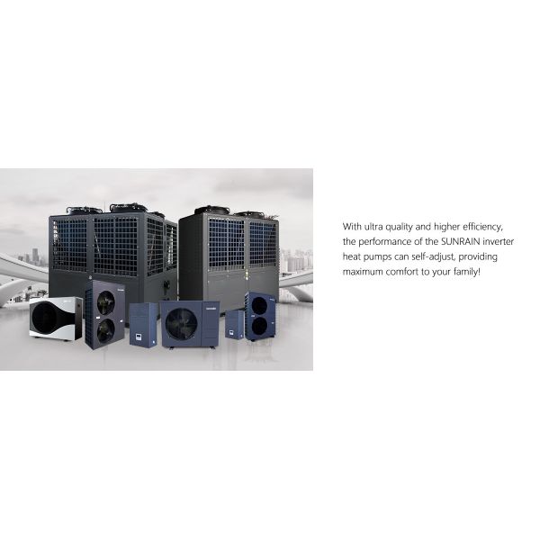 Domestic Electric Water Heating And Cooling Heat Pump High COP4.68 12kw