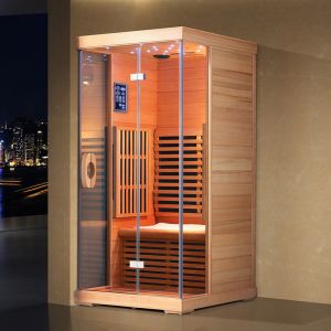 Cheap Low EMF Solid Wood Far Infrared Sauna Room wholesale