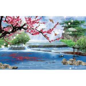 China Digital Printable Wallpaper Roll Non - Woven Fireproof Waterproof Anti - Static on sale