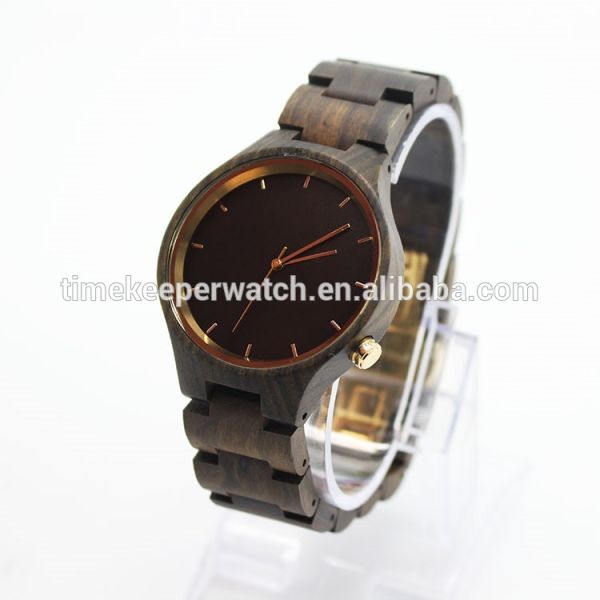 wholesale wood watches ,made in china ,stainless steel case back ,high quality wood watches 2016