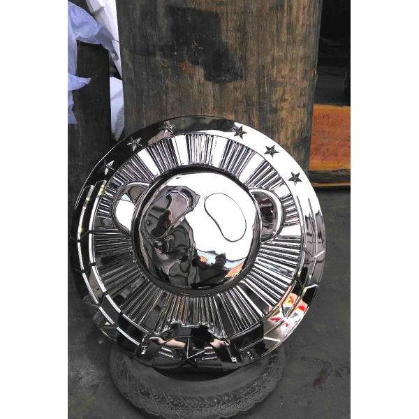 Decoration Indoor Metal Sculptures , 316 Polished Panda Steel Animal Sculptures