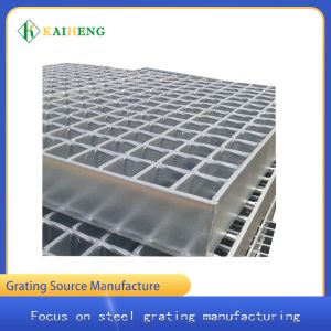 Silver Heavy Duty Steel Grate Galvanised Steel Walkway Grid