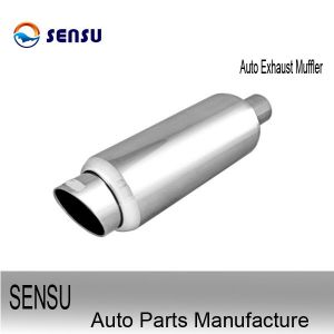 Cheap SS201 Stainless Steel Exhaust Parts Universal Exhaust Silencer Chambered wholesale