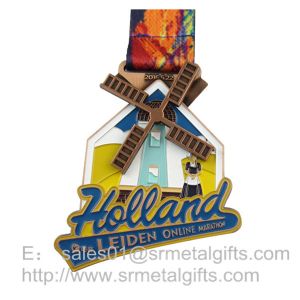 Enamel Sports Prize Medals With Colour Filled, Soft Enameled Metal prizing