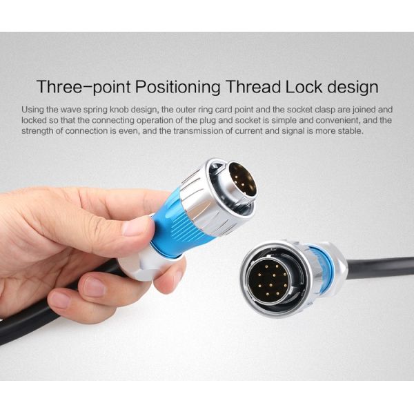 CNLINKO Industrial High Current Solar Battery Waterproof Rotary Power 220vac Male Female Plug Socket 4 Pin IP68 Connector