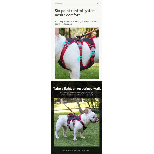 Medium Size Personalized Dog Harness No Pull Dog Harness Anti Breakaway Safe Anti Escape