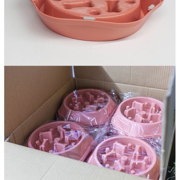 Pet Dog Bowl Plastic Anti Choking Slow Feeding LCD Display Alimentador De Mascota