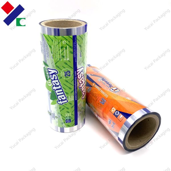 Custom Food Packaging Laminated Roll Film Printed For Cookies Plastic Pet Aluminum Foil Film