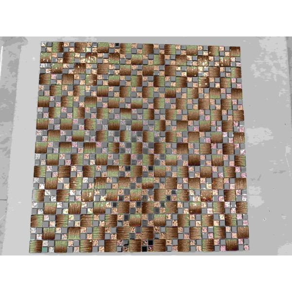 China Latest Mixed Color Glass Crystal Mosaic Tiles Bathroom Wall