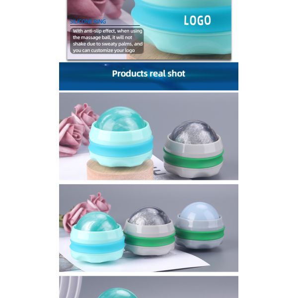 Resin Hand Held Massage Roller Ball Manual control Customized Logo