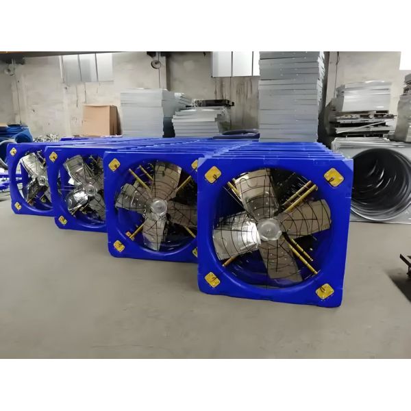 Steel Frame Exhaust Cooling Fan Cattle Sheds Dairy Cow House Hanging Type Suspension
