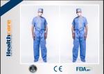 Anti Dust Customized Disposable Scrub Suits Colorful Non Woven Suits With Custom