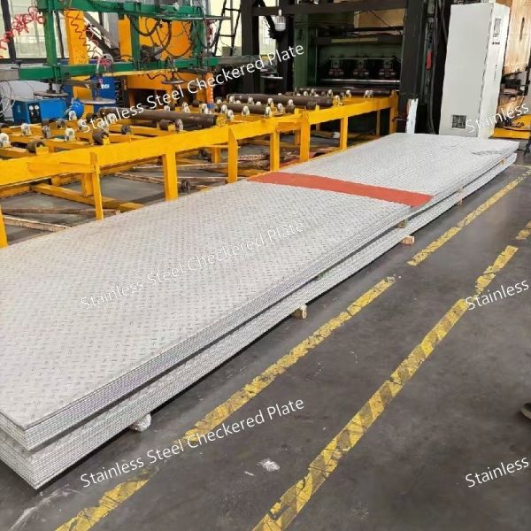 201 304 316L Stainless Steel Checkered Plate / Pattern Plate / Anti Slip SS Plate