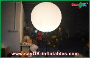 Cheap Outdoor Event Inflatable Lighting Decoration , White Stand Inflatable Balloon With Tripod wholesale