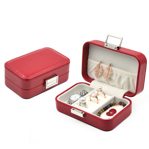 Colored Portable Jewelry Holder , Personalised Travel Jewellery Case For Friends