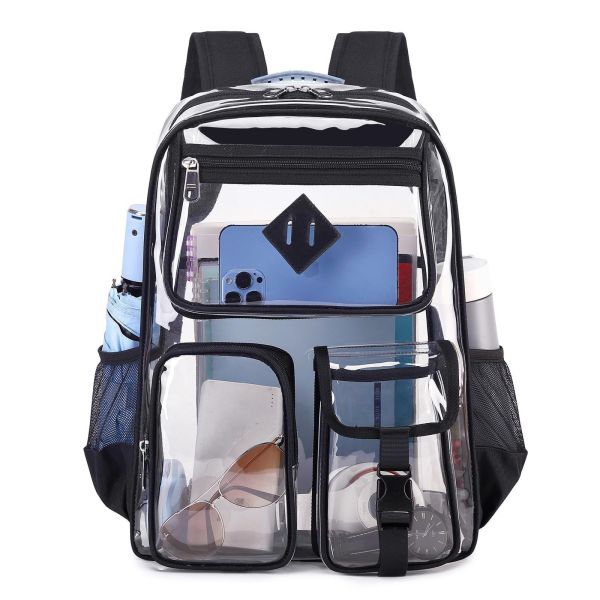 Wholesale Clear Travel Backpack For School Superior PVC Transparent Bookbag For Girls Boys Through School Backpack for men womens Student Backpack