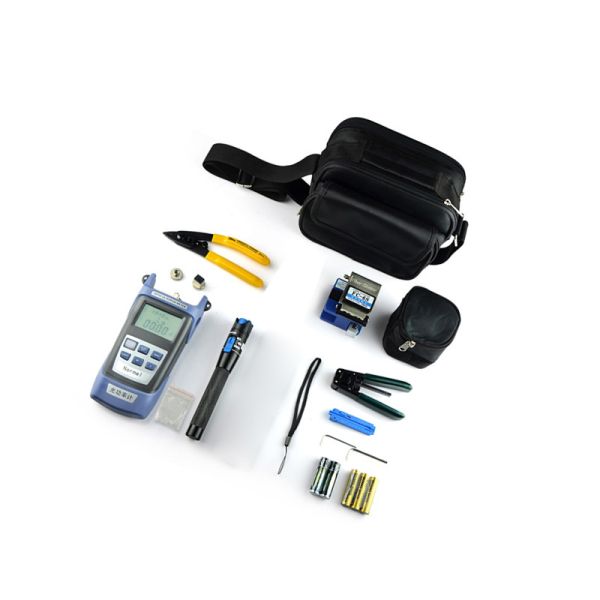 Portable Bag Ftth Fiber Optic Tool Kit 1.8 Kg , Safe Optical Power Meter With Laser