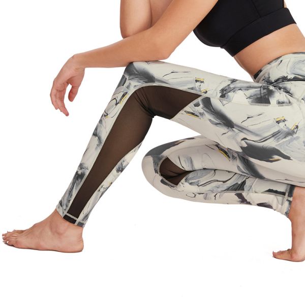 Women Polyester Yoga Pants Breathable Sport Gym Leggings