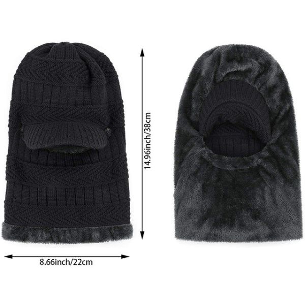 Multifunction Electric Heated Hat , SHEERFOND Rechargeable Electric Beanie Hat