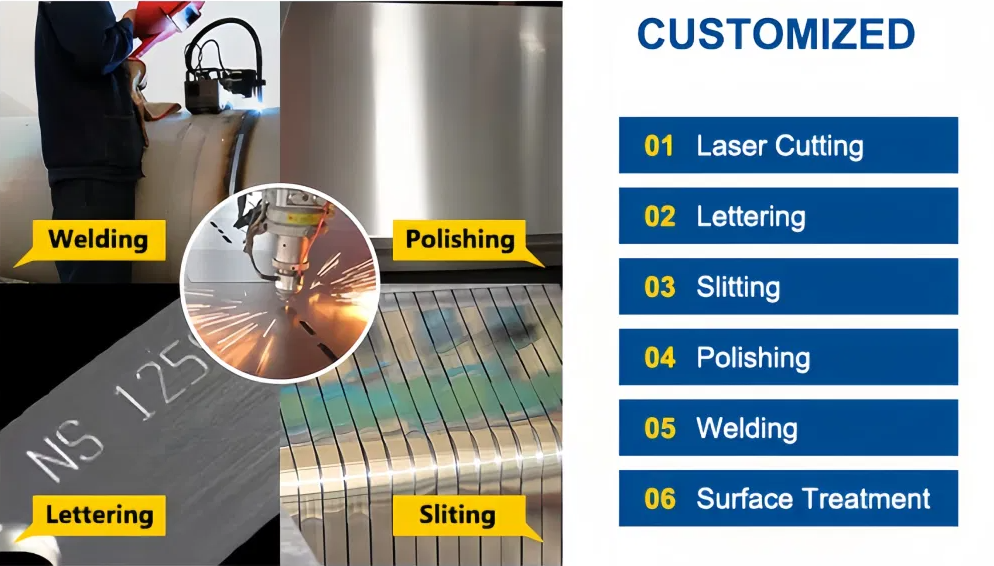 2205 904L Polished Hairline SS Round Pipe For Build Material Cold drawing