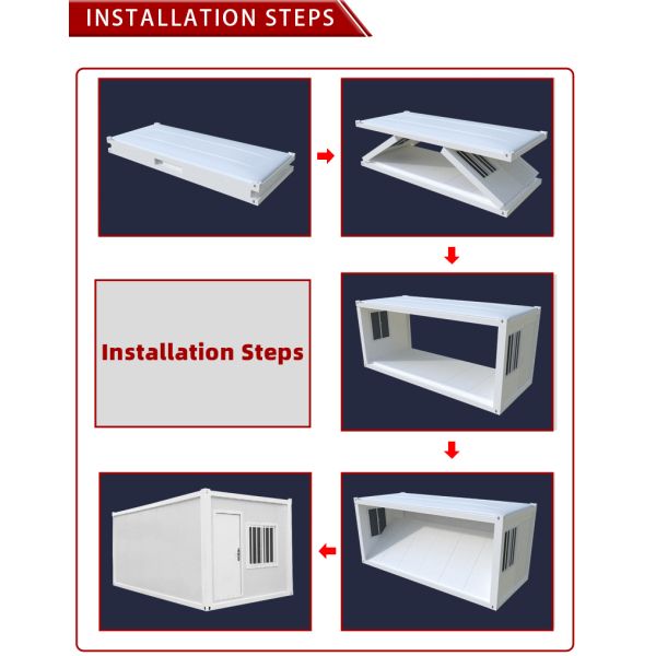 Prefab Modular House Container Homes Folding Shipping Container House Green Safe Homes