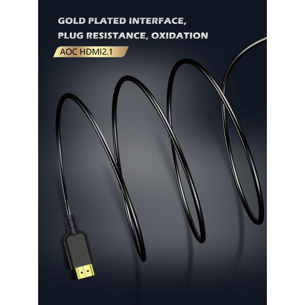 Black 8K HDMI Cable 6 Feet 48Gbps Dynamic HDR EARC Ultra High Speed