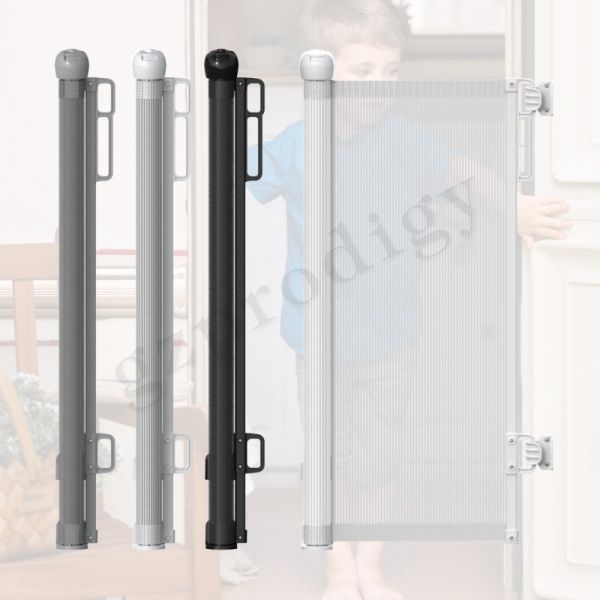 ABS PVC Mesh Retractable Baby Gate Safety Dog Gate For Doorway
