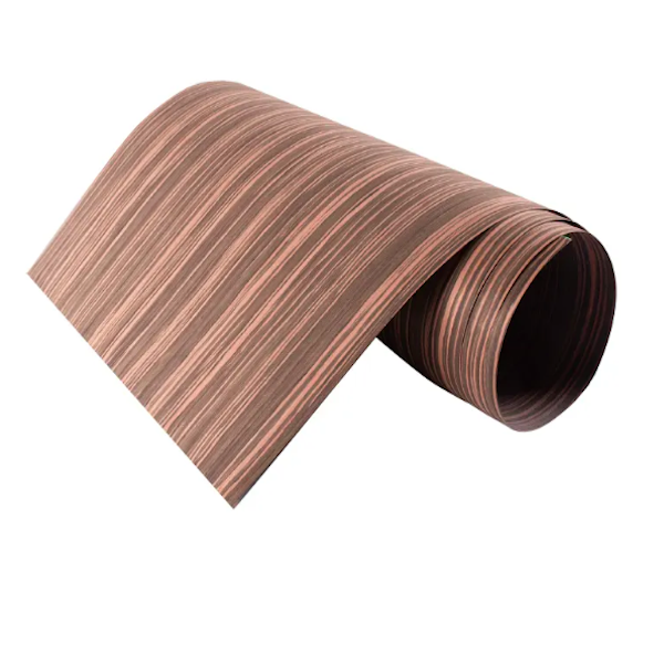 0.5mm Engineered Wood Veneer Reconstituted Ebony Wall Panel Surface