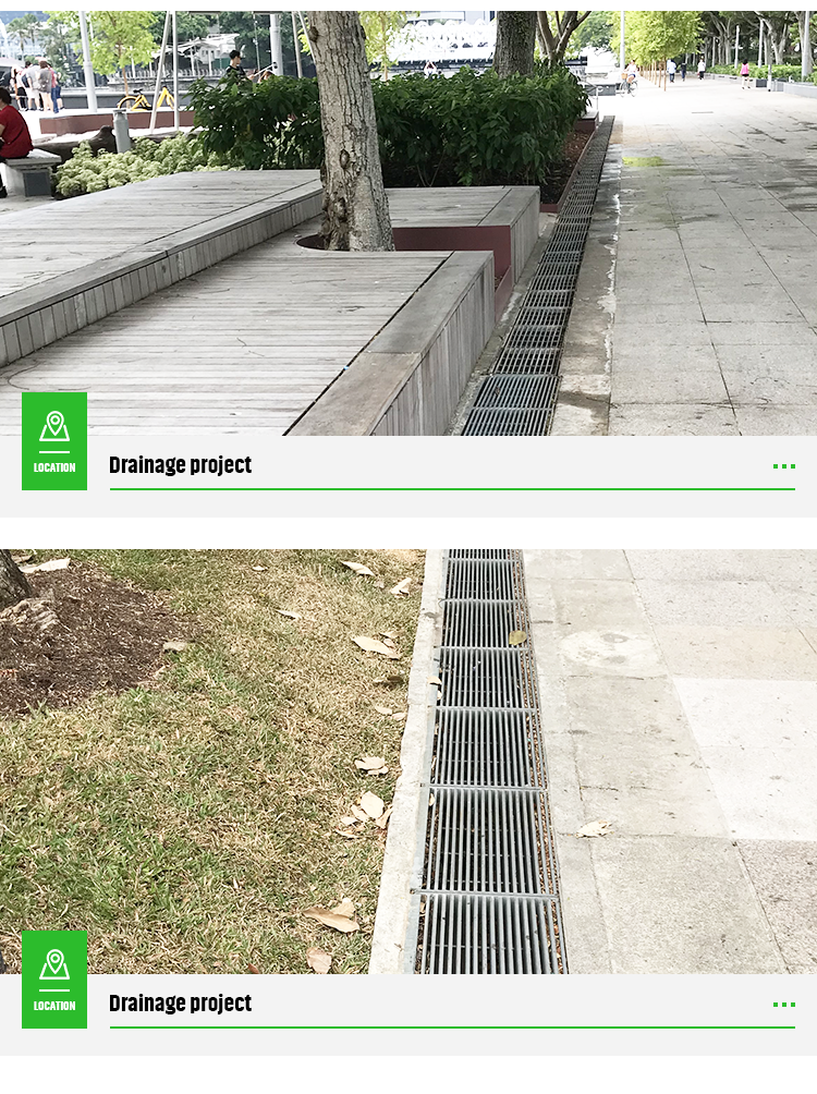 Patented Road Plastic Trench Rain Commercial Sewer Steel Storm Drain Grates Cover Plate