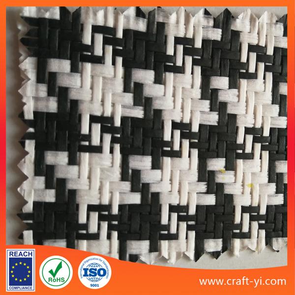 Quality supply Woven Paper Mesh Natural ecofriendly material white and black color for sale