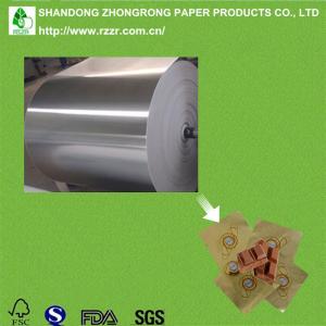 China PE coated alu foil paper for chocolate packaging on sale
