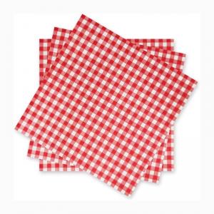 Cheap Plaid Pattern Paper Tissue Napkins For Lunch Kitchen Household wholesale