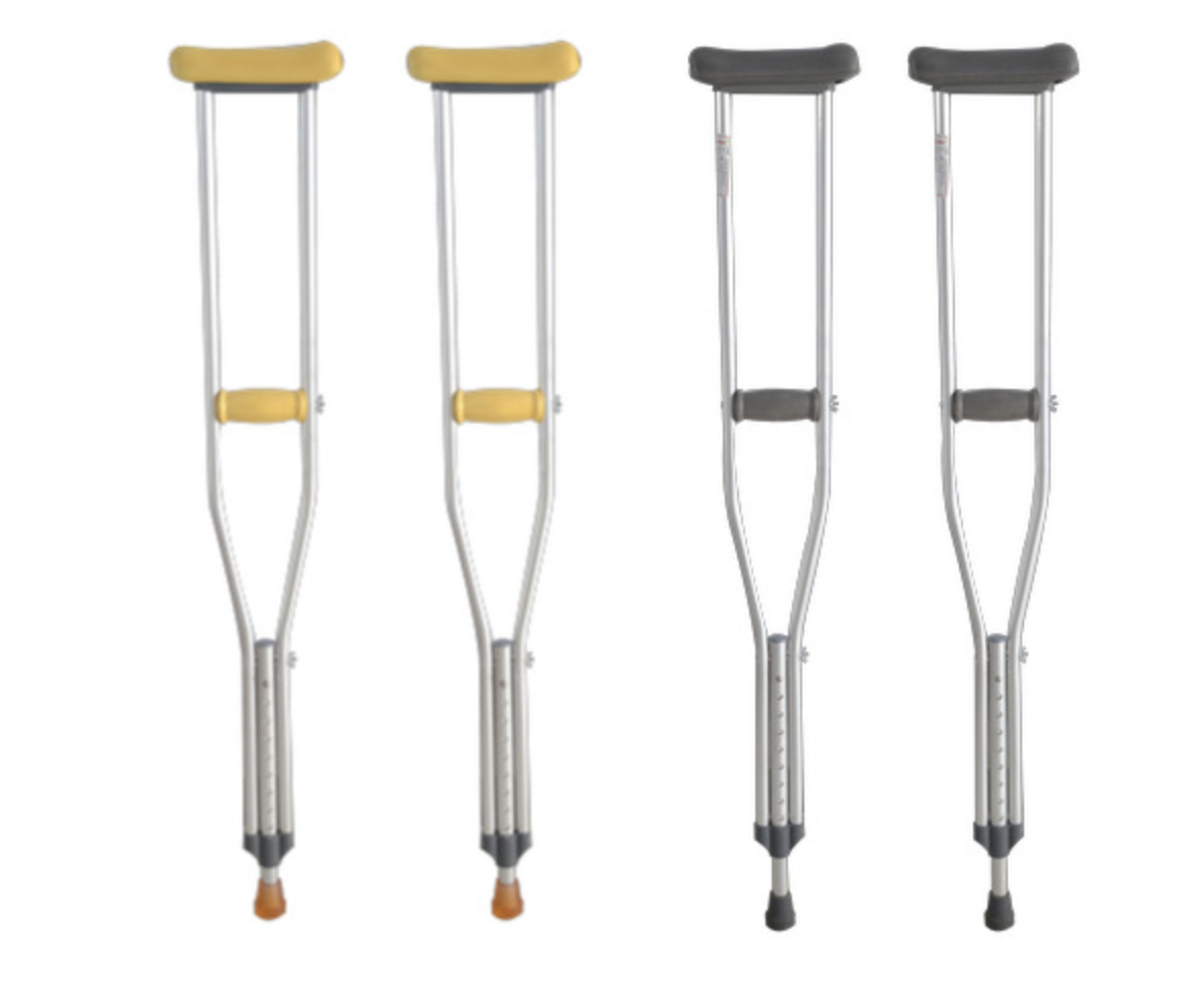 Anti Slip Rehabilitation Medical Supply Equipment Aluminum Underarm Crutches Odm