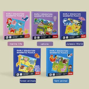 Magnetic Puzzle Book for Early Education Educational Toys with Scenes