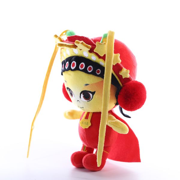 35cm Red Chinese Opera Figures Doll Plush Toys ISO9001